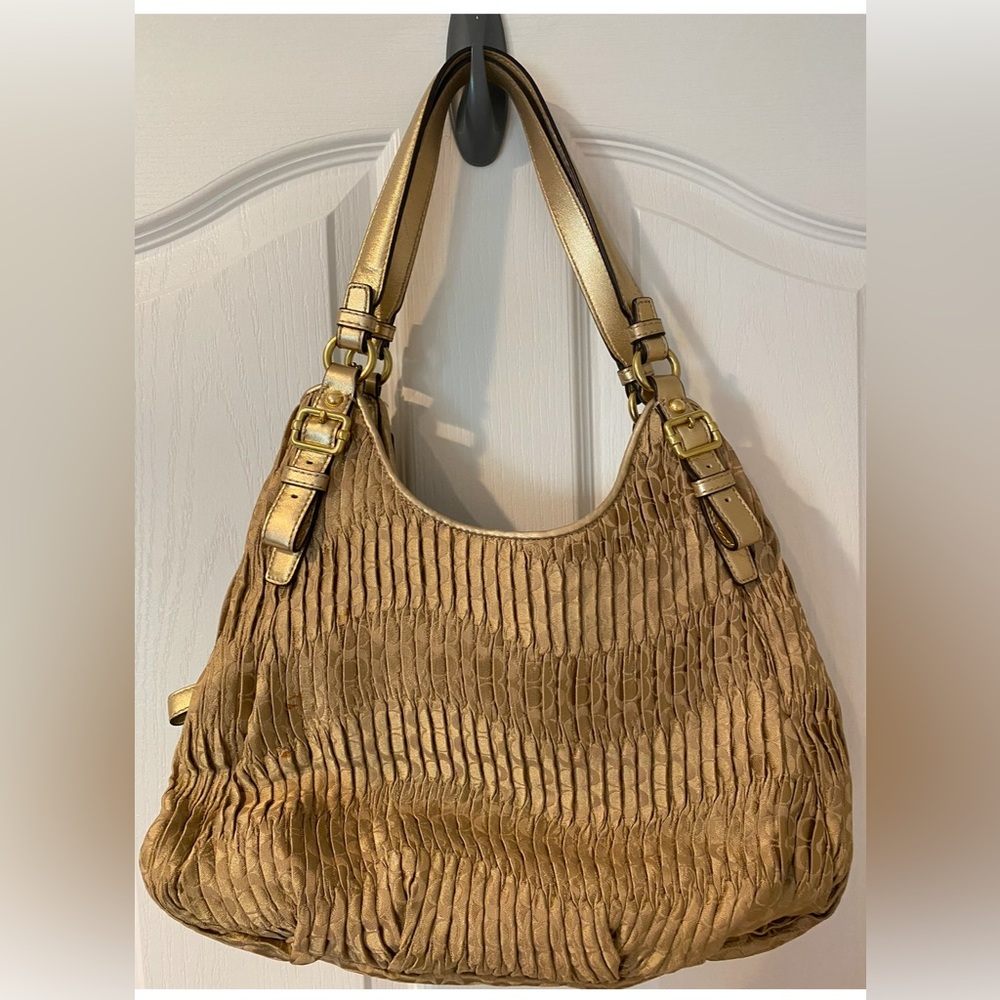 Coach Gold Shoulder Bag